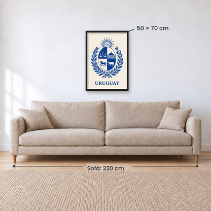 Cuadro Decorativo Uruguay Escudo