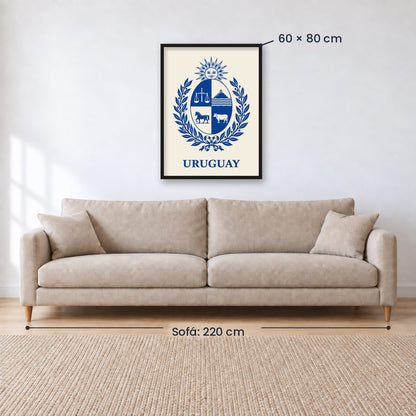 Cuadro Decorativo Uruguay Escudo