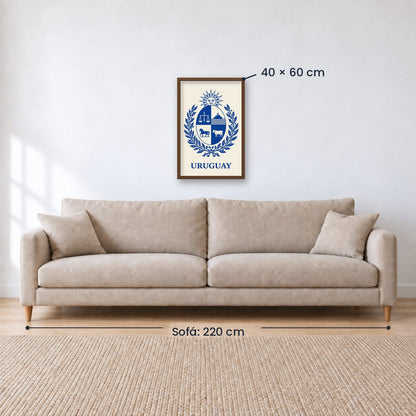 Cuadro Decorativo Uruguay Escudo