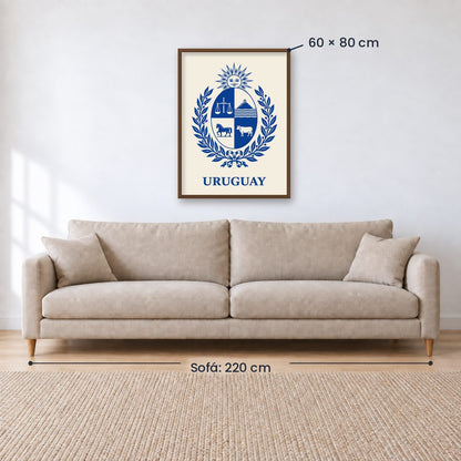Cuadro Decorativo Uruguay Escudo