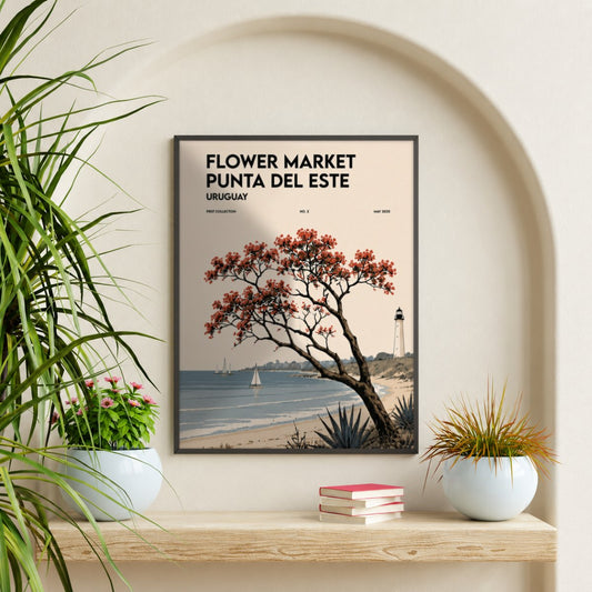 Cuadro Decorativo Uruguay Flower Market Punta del Este Árbol
