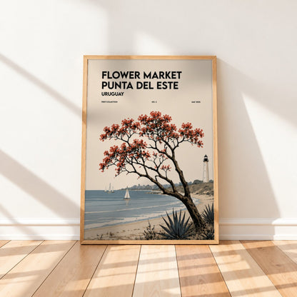 Cuadro Decorativo Uruguay Flower Market Punta del Este Árbol