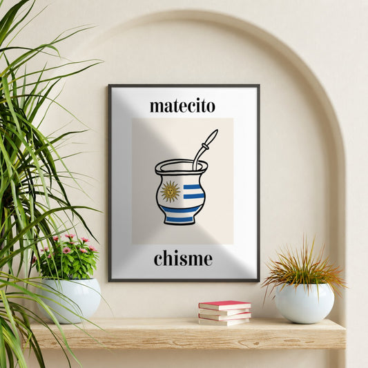 Cuadro Decorativo Uruguay Matecito y Chisme