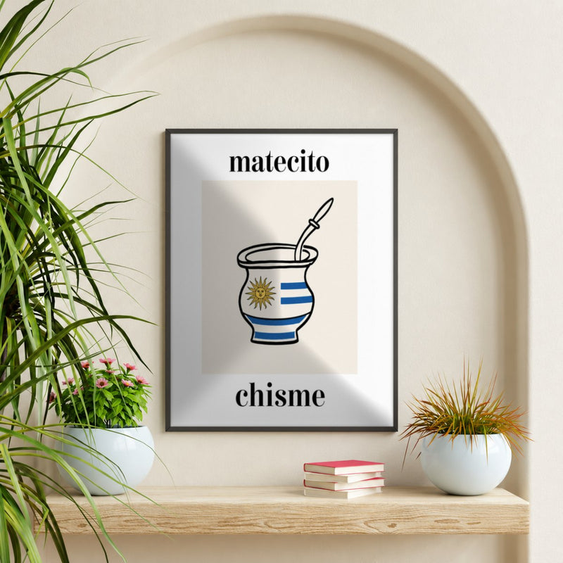 Cuadro Decorativo Uruguay Matecito y Chisme