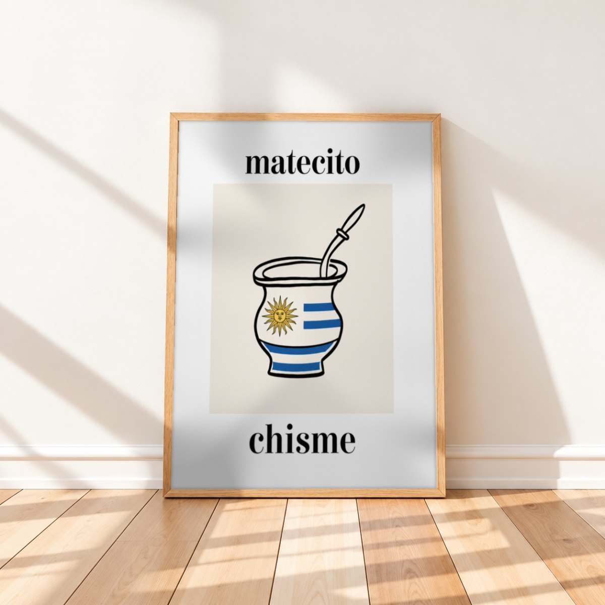 Cuadro Decorativo Uruguay Matecito y Chisme