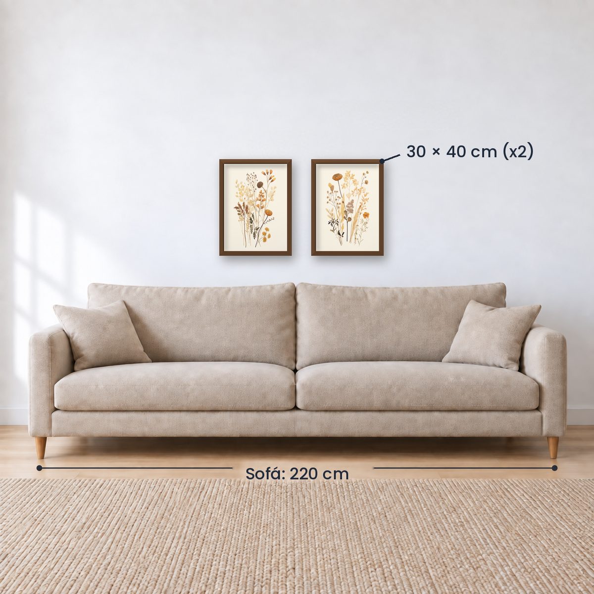 Set x2 Cuadros Botánicos, Plantas, Botanic Vibes XXIX