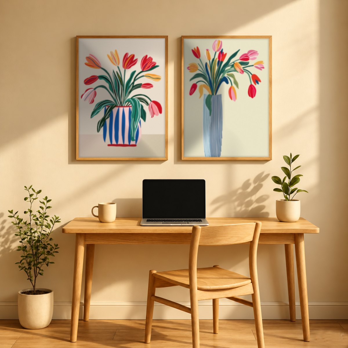 Set x2 Cuadros Botánicos, Plantas, Botanic Vibes XXX