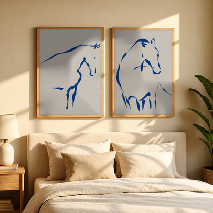 Set x2 Cuadros Decorativos Caballos, Amantes de los Caballos