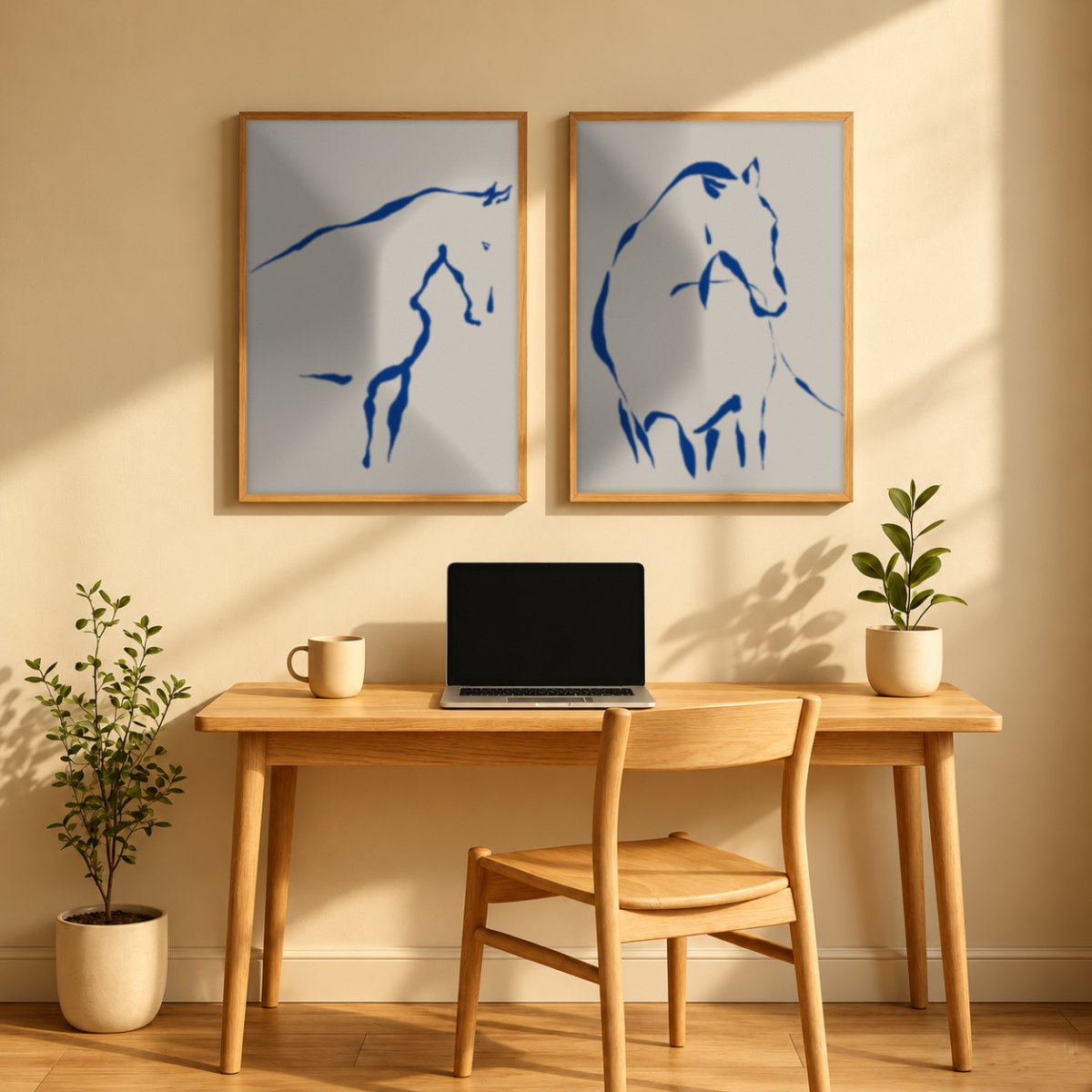 Set x2 Cuadros Decorativos Caballos, Amantes de los Caballos