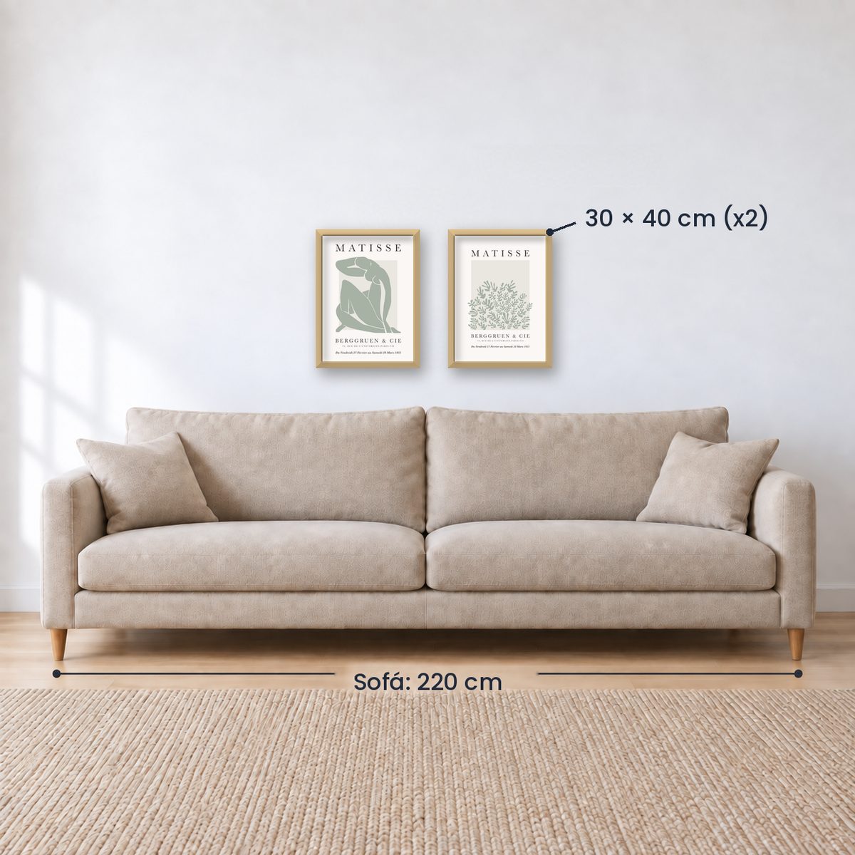 Set x2 Cuadros Decorativos Matisse, nature