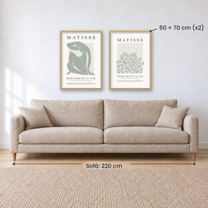 Set x2 Cuadros Decorativos Matisse, nature