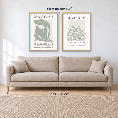 Set x2 Cuadros Decorativos Matisse, nature