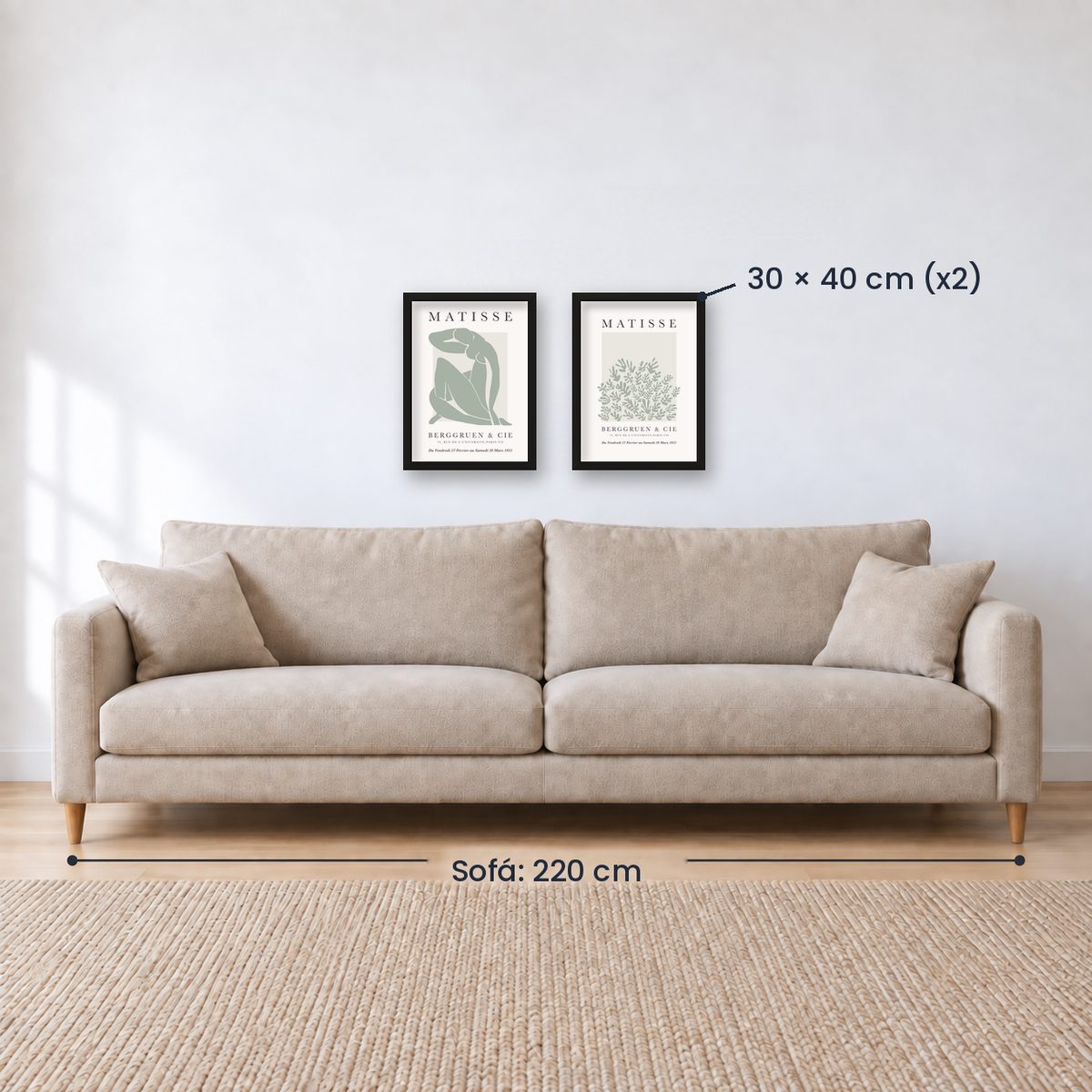 Set x2 Cuadros Decorativos Matisse, nature