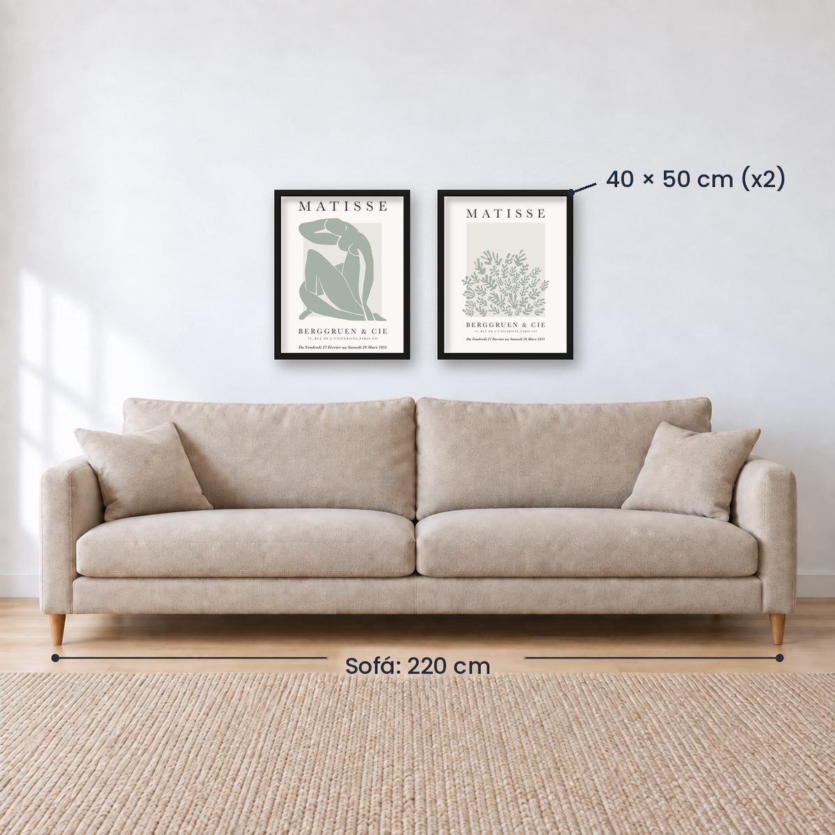 Set x2 Cuadros Decorativos Matisse, nature