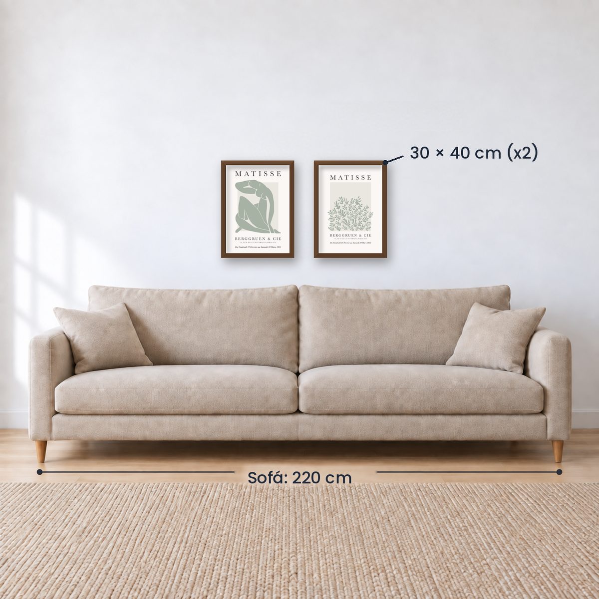 Set x2 Cuadros Decorativos Matisse, nature