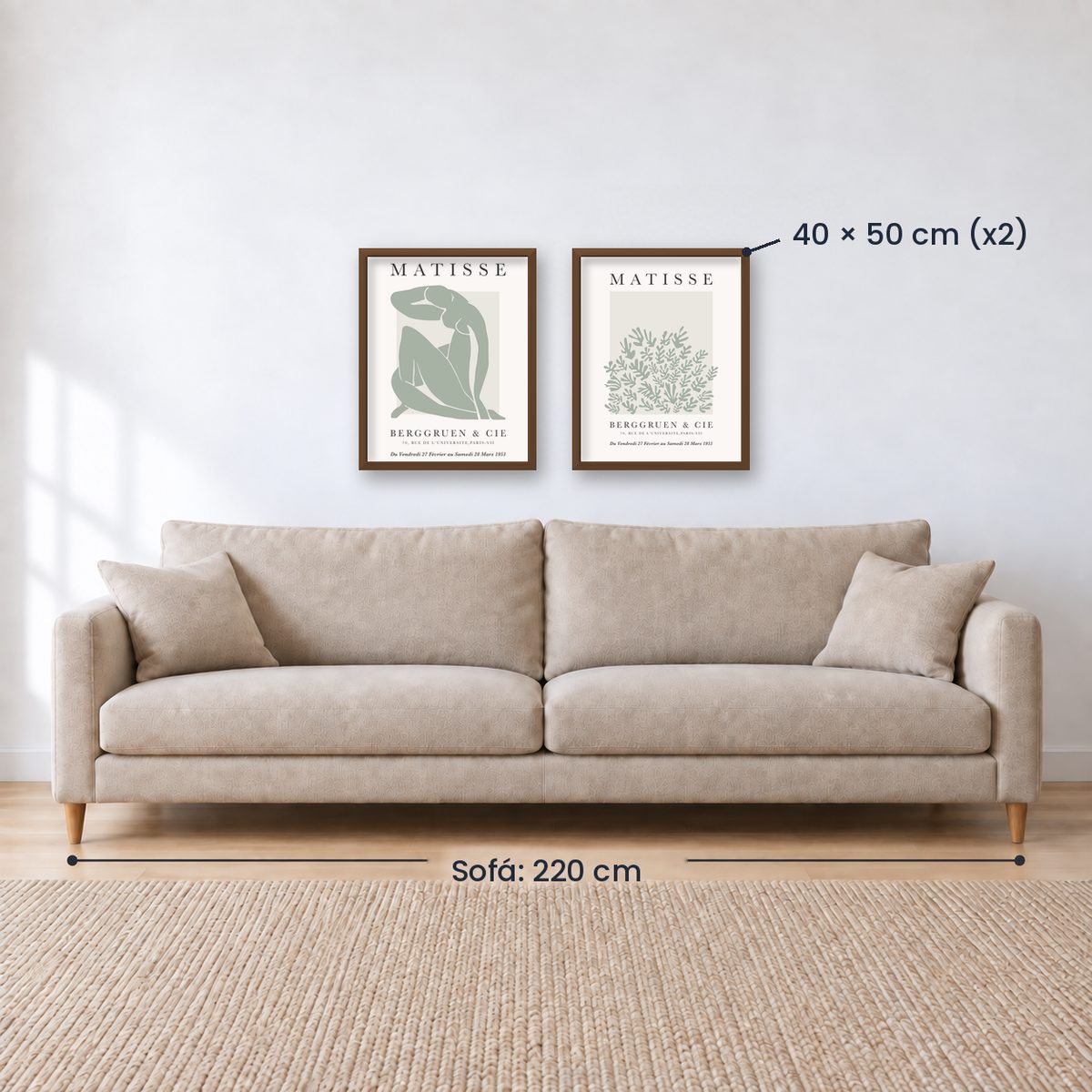 Set x2 Cuadros Decorativos Matisse, nature