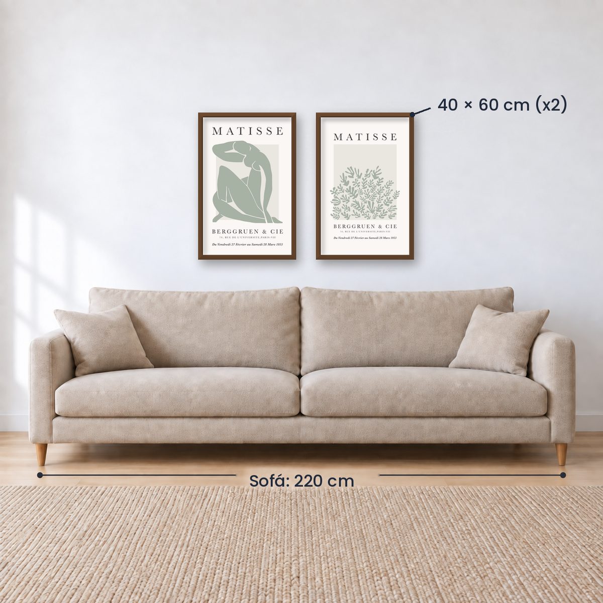 Set x2 Cuadros Decorativos Matisse, nature