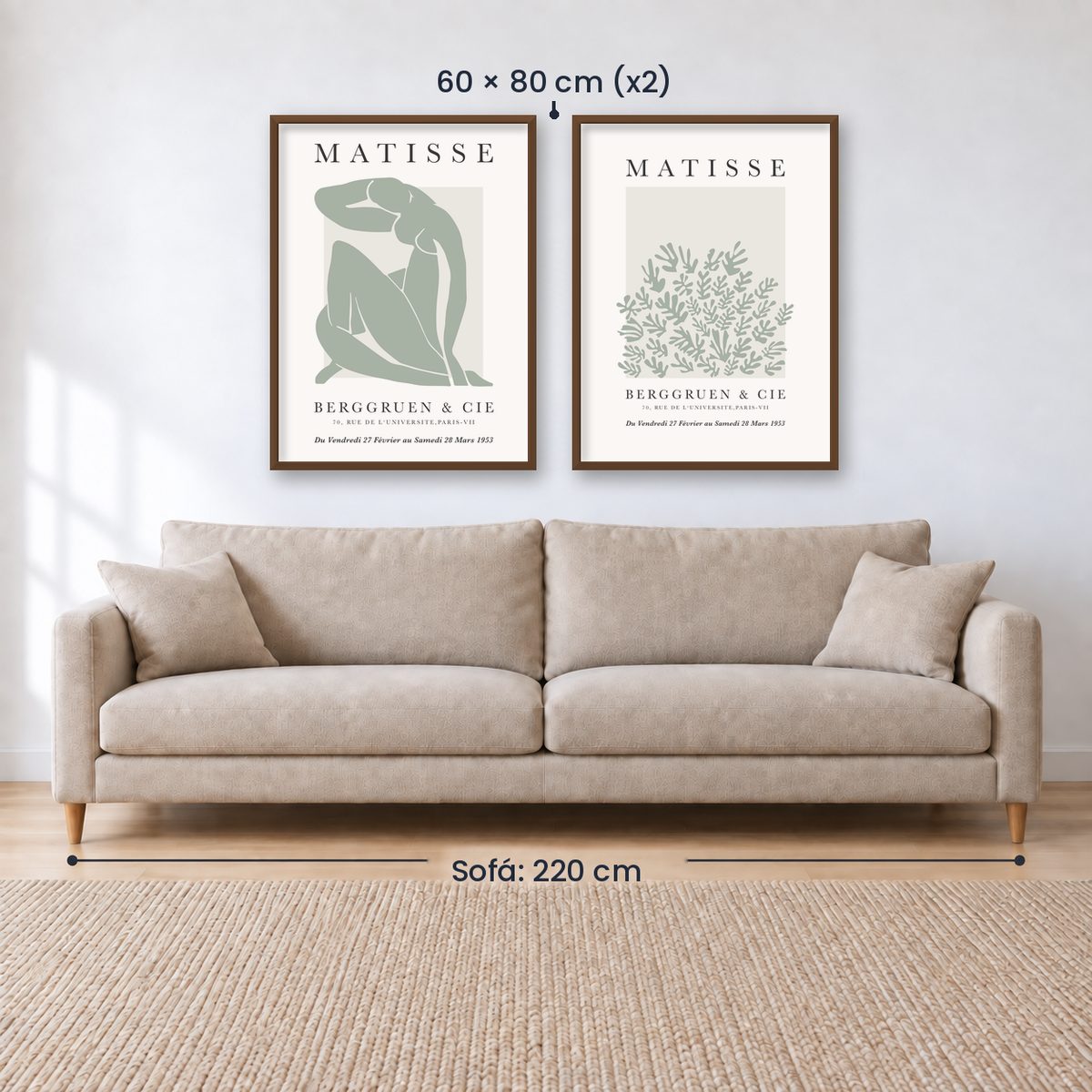 Set x2 Cuadros Decorativos Matisse, nature