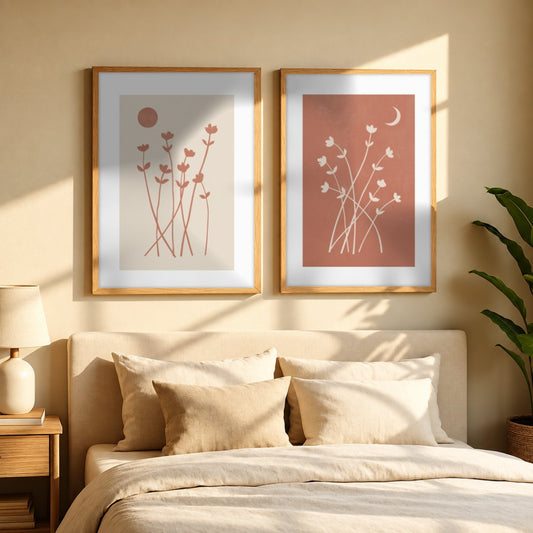 Set x 2 Flores Boho