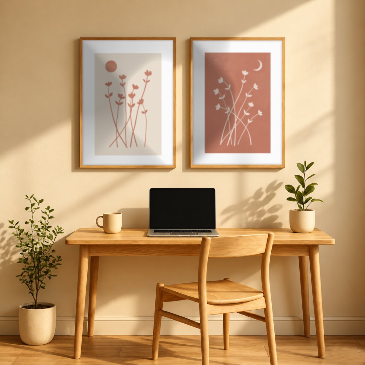 Set x 2 Flores Boho