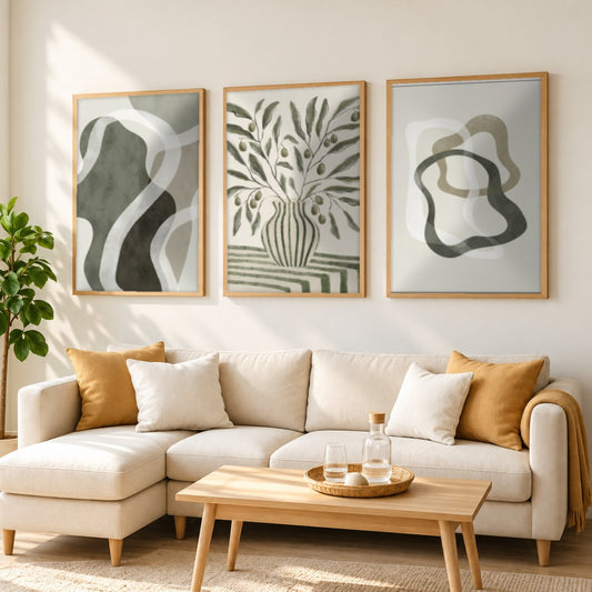 Set x3 Cuadros Abstract XIX