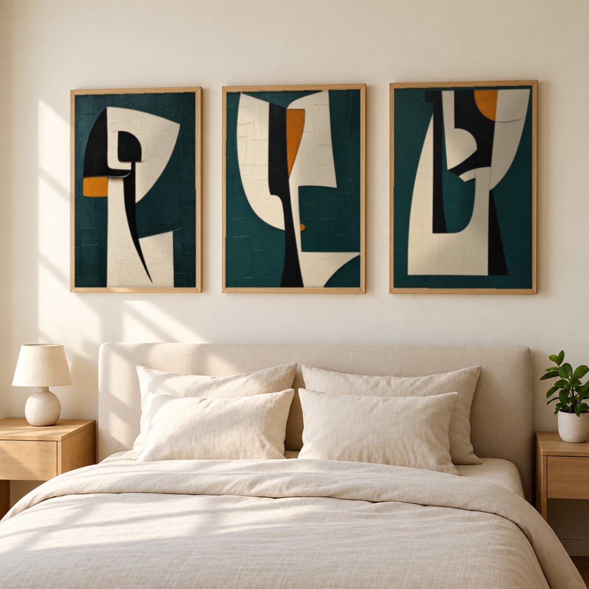 Set x3 Cuadros Abstract XVI
