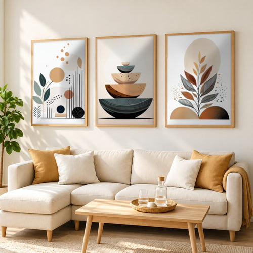 Set x3 Cuadros Decorativos Botánicos, Plantas, Botanic Vibes II