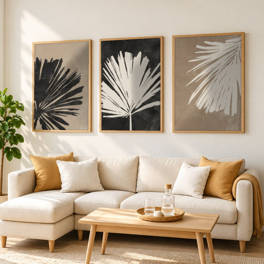 Set x3 Cuadros Decorativos Botánicos, Plantas, Botanic Vibes IX