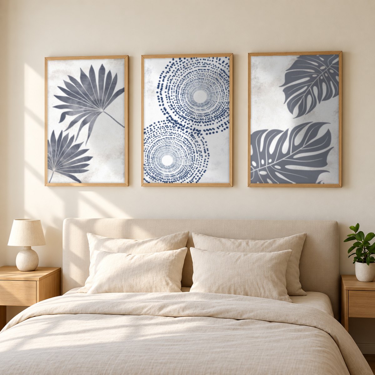 Set x3 Cuadros Decorativos Botánicos, Plantas, Botanic Vibes VI