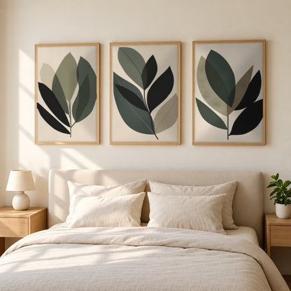 Set x3 Cuadros Decorativos Botánicos, Plantas, Botanic Vibes VII