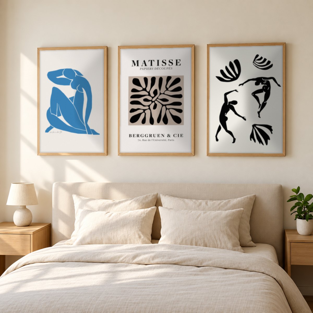 Set x3 Cuadros Decorativos de Matisse