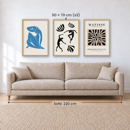 Set x3 Cuadros Decorativos de Matisse