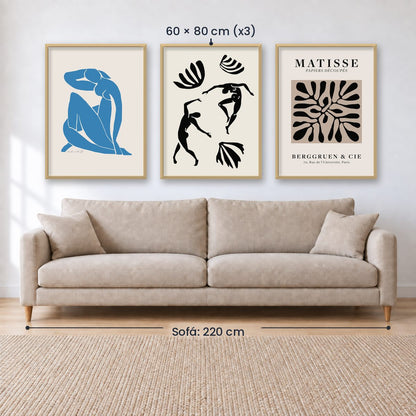 Set x3 Cuadros Decorativos de Matisse