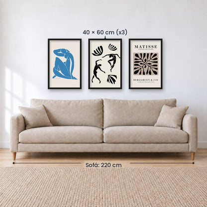 Set x3 Cuadros Decorativos de Matisse