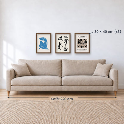 Set x3 Cuadros Decorativos de Matisse