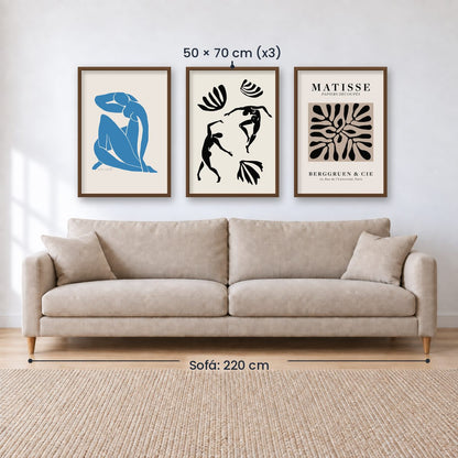 Set x3 Cuadros Decorativos de Matisse