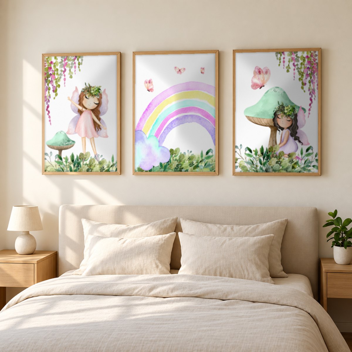 Set x3 Cuadros Infantiles, Wonderland VIII
