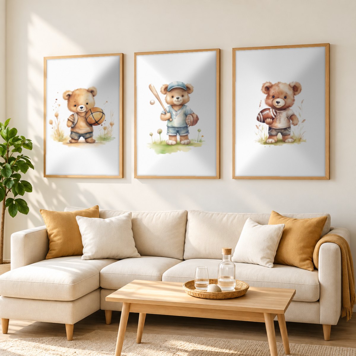 Set x3 Cuadros Infantiles, Wonderland X