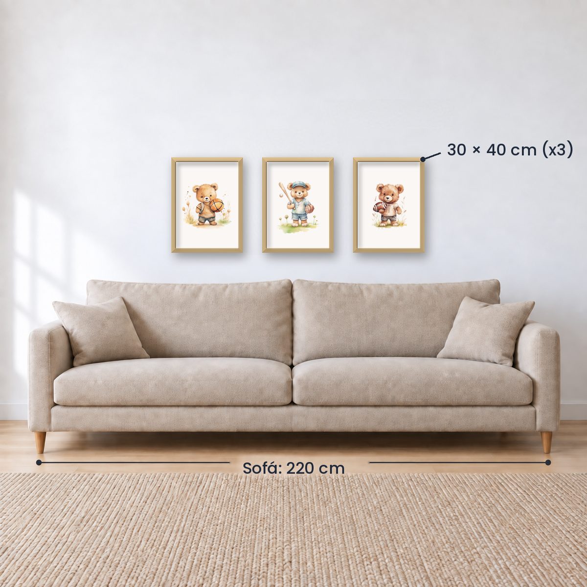 Set x3 Cuadros Infantiles, Wonderland X