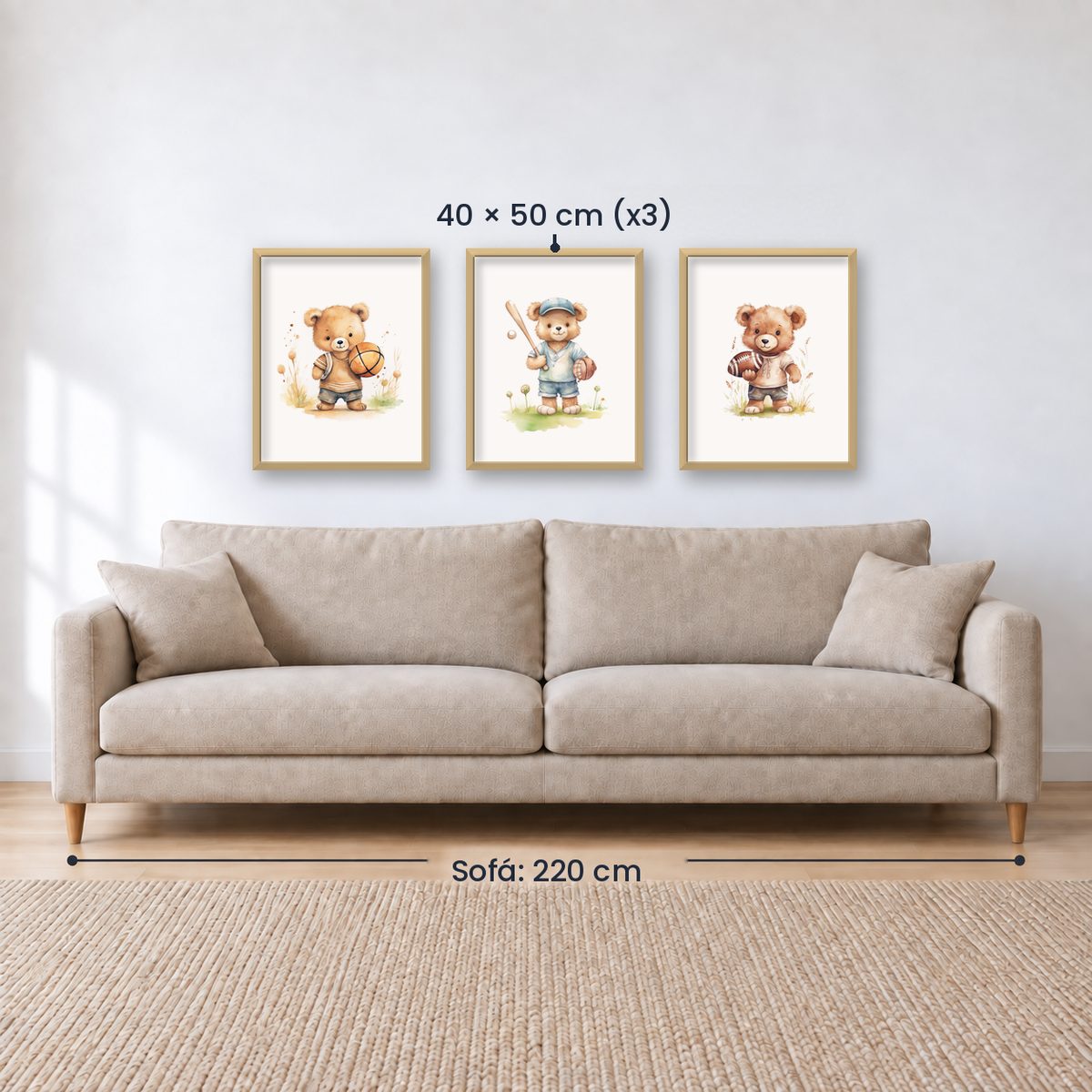 Set x3 Cuadros Infantiles, Wonderland X