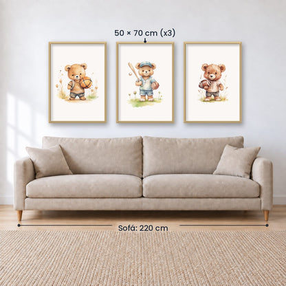 Set x3 Cuadros Infantiles, Wonderland X