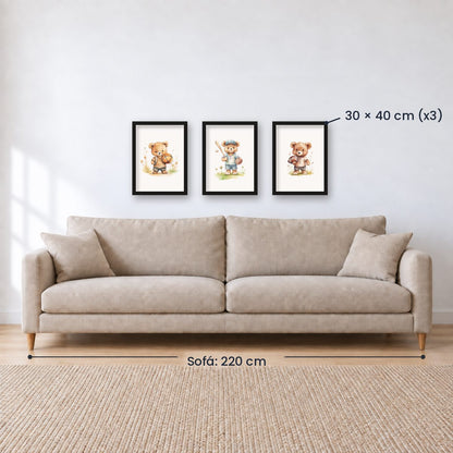Set x3 Cuadros Infantiles, Wonderland X