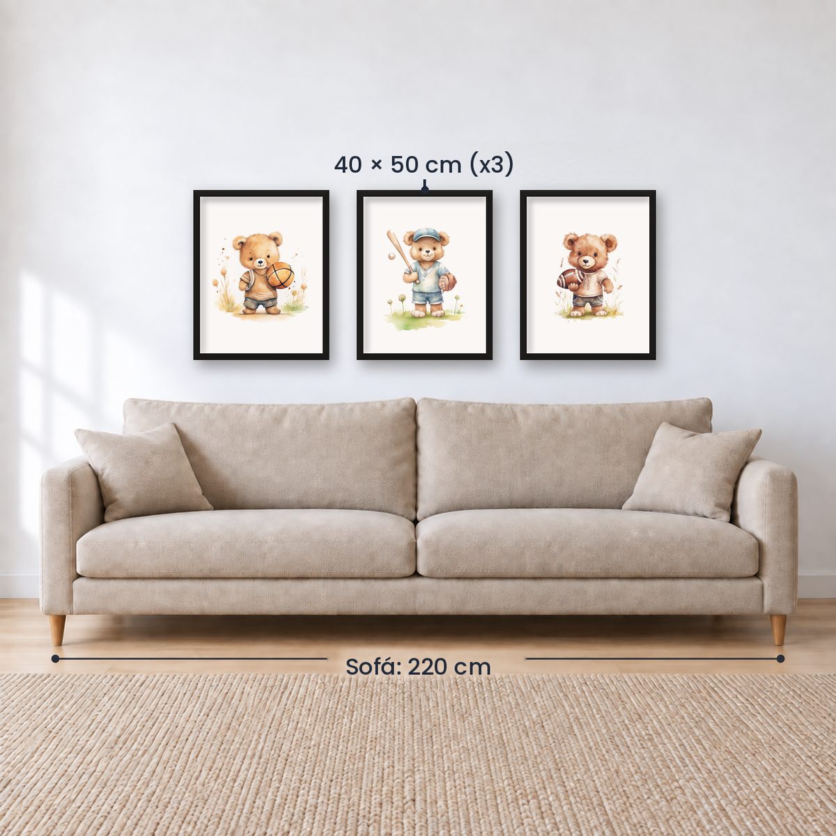 Set x3 Cuadros Infantiles, Wonderland X