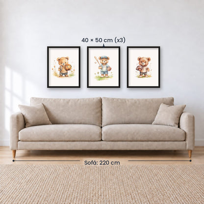 Set x3 Cuadros Infantiles, Wonderland X
