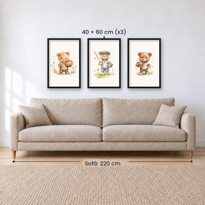 Set x3 Cuadros Infantiles, Wonderland X