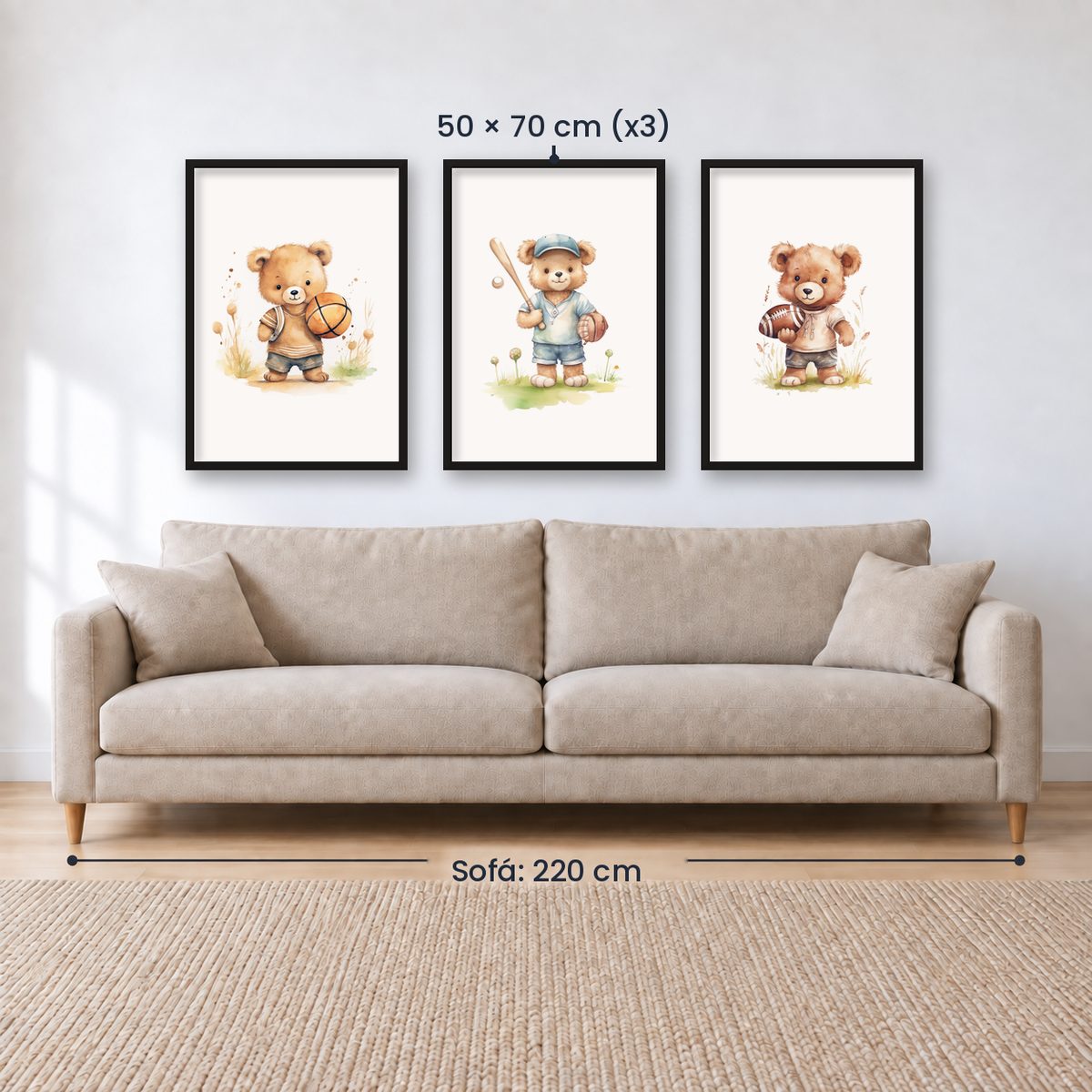 Set x3 Cuadros Infantiles, Wonderland X