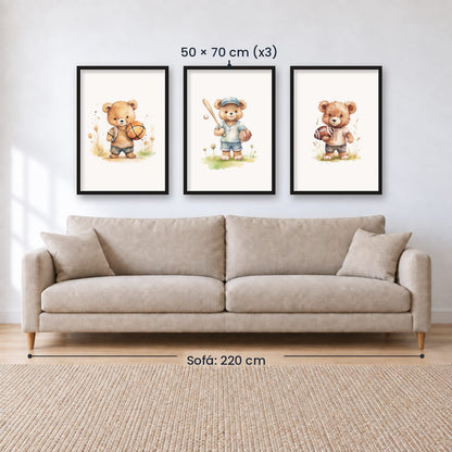 Set x3 Cuadros Infantiles, Wonderland X