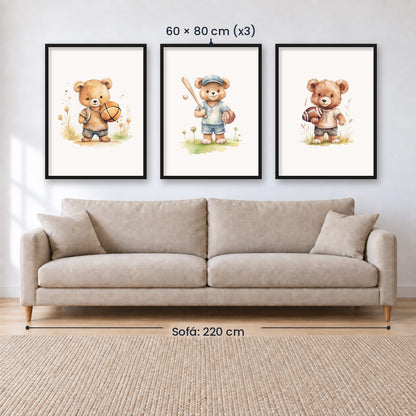 Set x3 Cuadros Infantiles, Wonderland X
