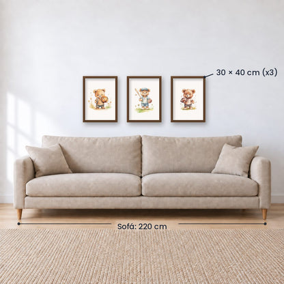 Set x3 Cuadros Infantiles, Wonderland X