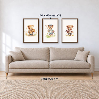 Set x3 Cuadros Infantiles, Wonderland X